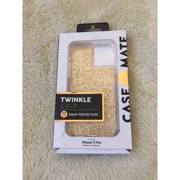 Case-Mate Apple iPhone 11 Pro/X/XS Twinkle - Gold - Picture 1 of 3